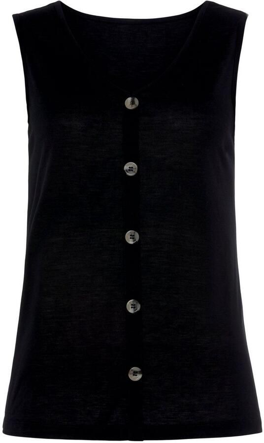 Lascana Shirttop Met sierknoopsluiting in een gemakkelijk te onderhouden kwaliteit (2-delig Set van 2) - Foto 6