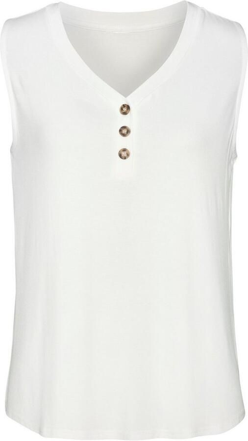 Lascana Shirttop Met sierknoppen in hoornlook (2-delig Set van 2) - Foto 5