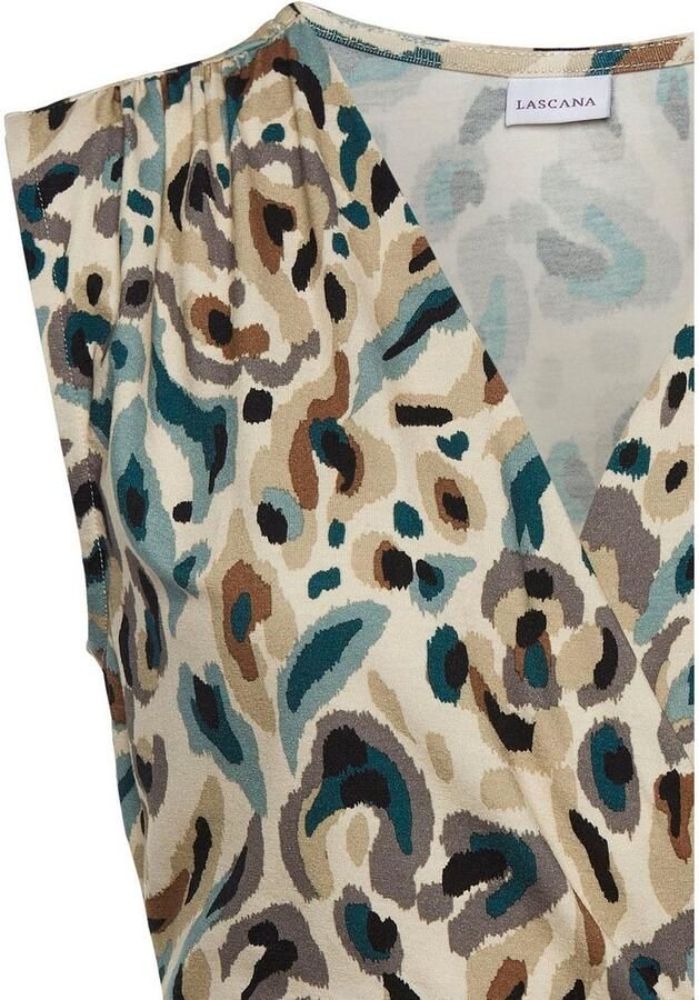 Lascana Shirttop met subtiele rimpelingen op de schouder dames top in wikkeloptiek - Foto 7