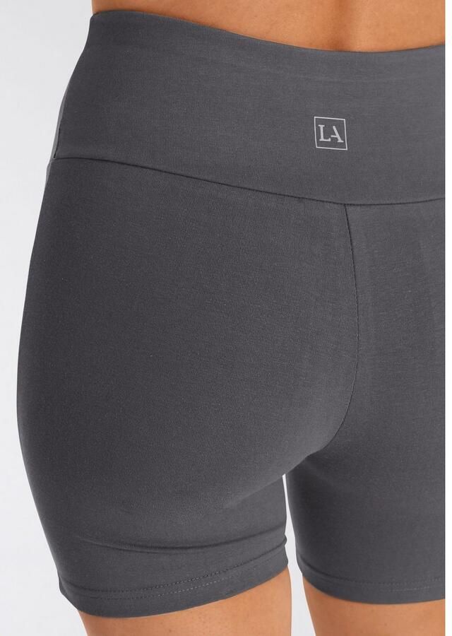 Lascana Short met brede boord en logoprint - Foto 2