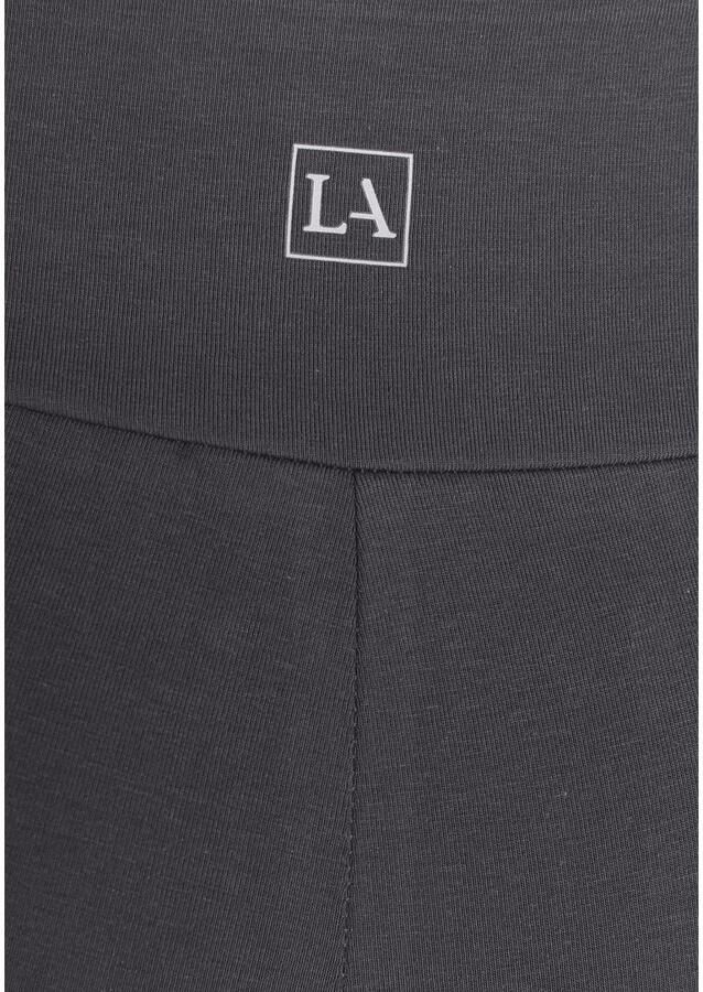 Lascana Short met brede boord en logoprint - Foto 3