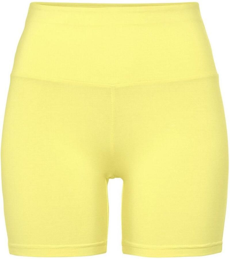 Lascana Short met brede boord en logoprint loungewear