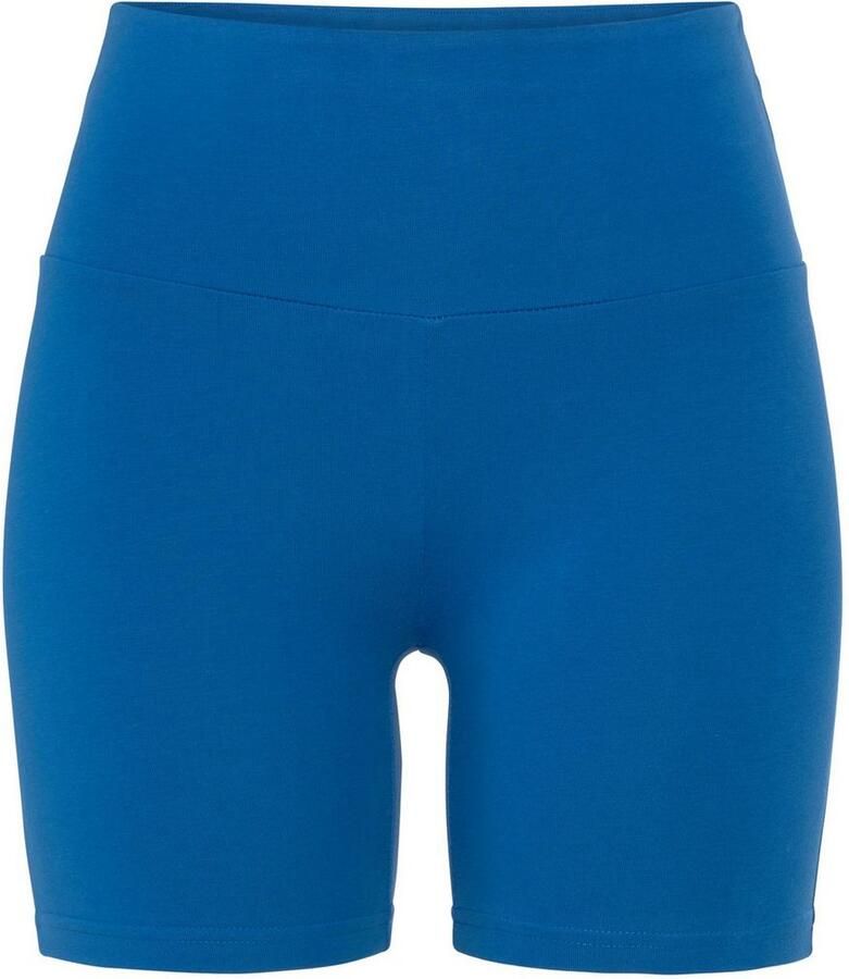 Lascana Short met brede boord en logoprint loungewear