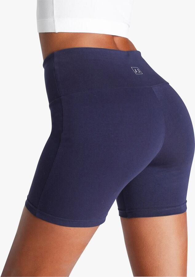 Lascana Short met brede boord en logoprint loungewear - Foto 4