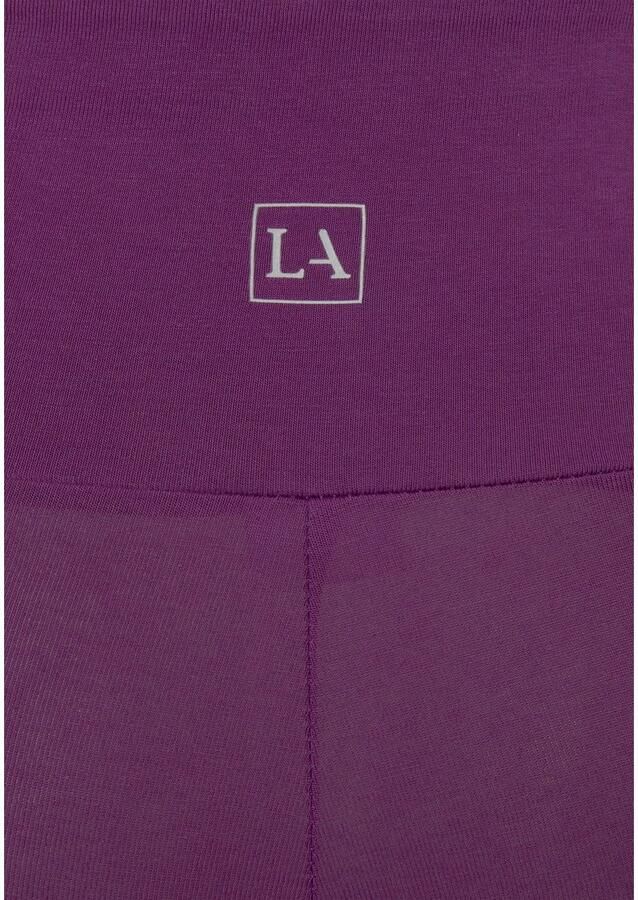 Lascana Short met brede boord en logoprint loungewear - Foto 2