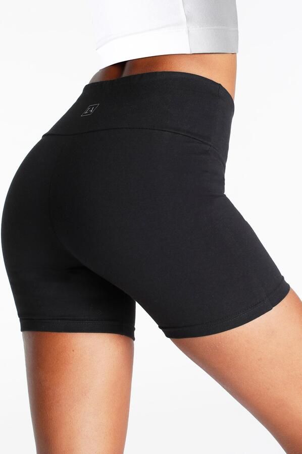 Lascana Short met brede boord en logoprint loungewear - Foto 6