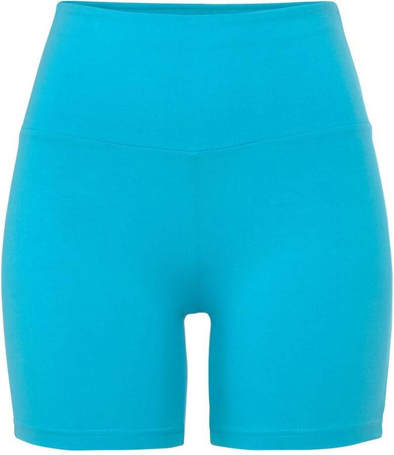 Lascana Short met brede boord en logoprint loungewear