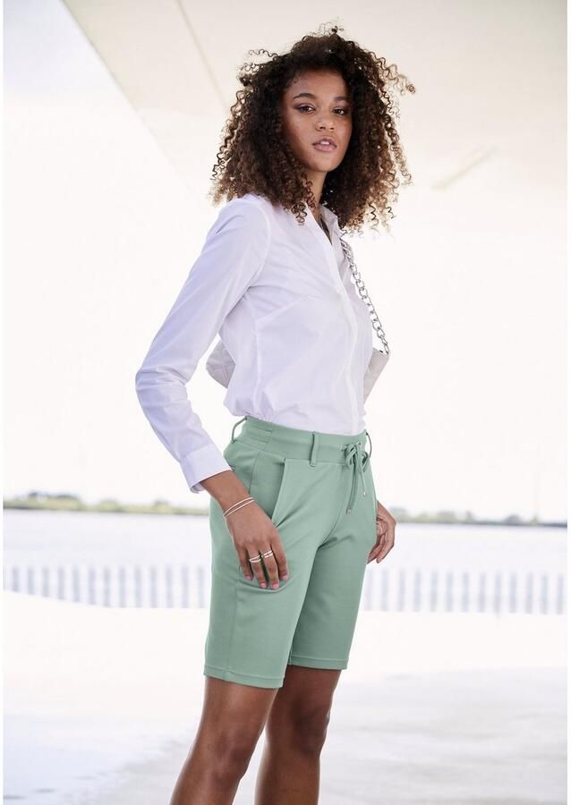 Lascana Short met riemlussen en bindband loungewear