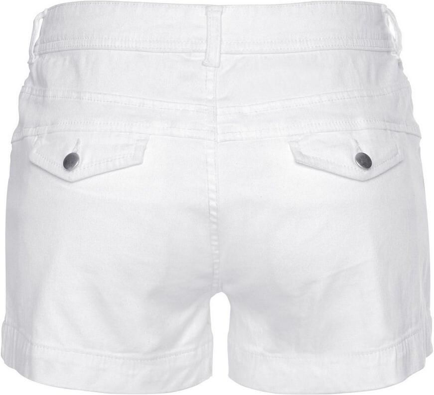 Lascana Short van stretchkatoen met zakken korte broek casual look