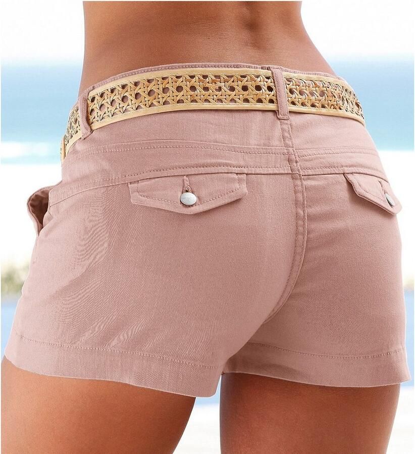 Lascana Short van stretchkatoen met zakken korte broek casual look - Foto 2