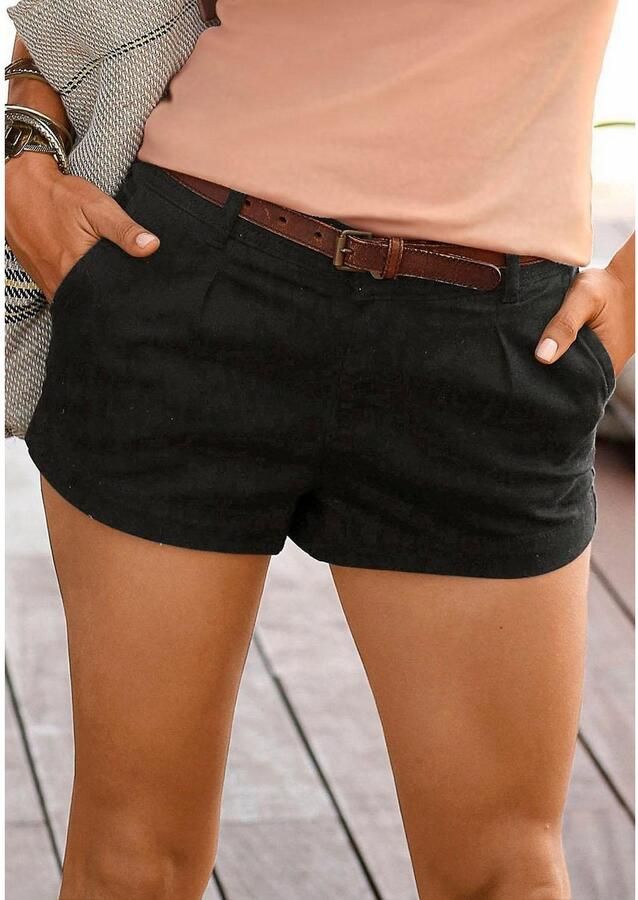 Lascana Short van stretchkatoen met zakken korte broek casual look - Foto 3