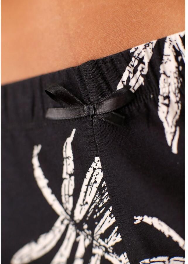 Lascana Shortama in zwart wit-design (2-delig 1 stuk) - Foto 3