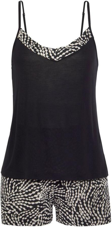 Lascana Shortama met gedessineerde details (set 2-delig) - Foto 4