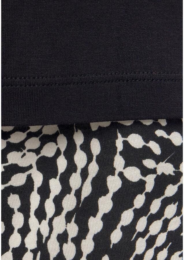 Lascana Shortama met gedessineerde details (set 2-delig)