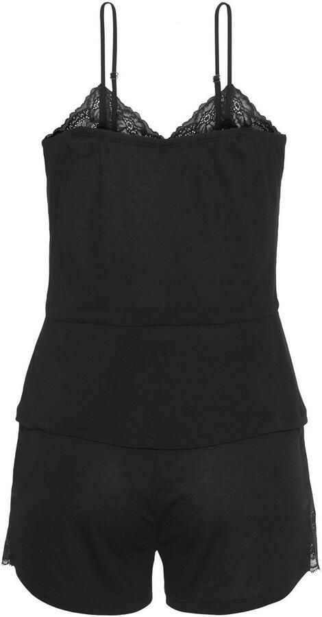 Lascana Shortama met kanten inzetten (2-delig 1 stuk) - Foto 4