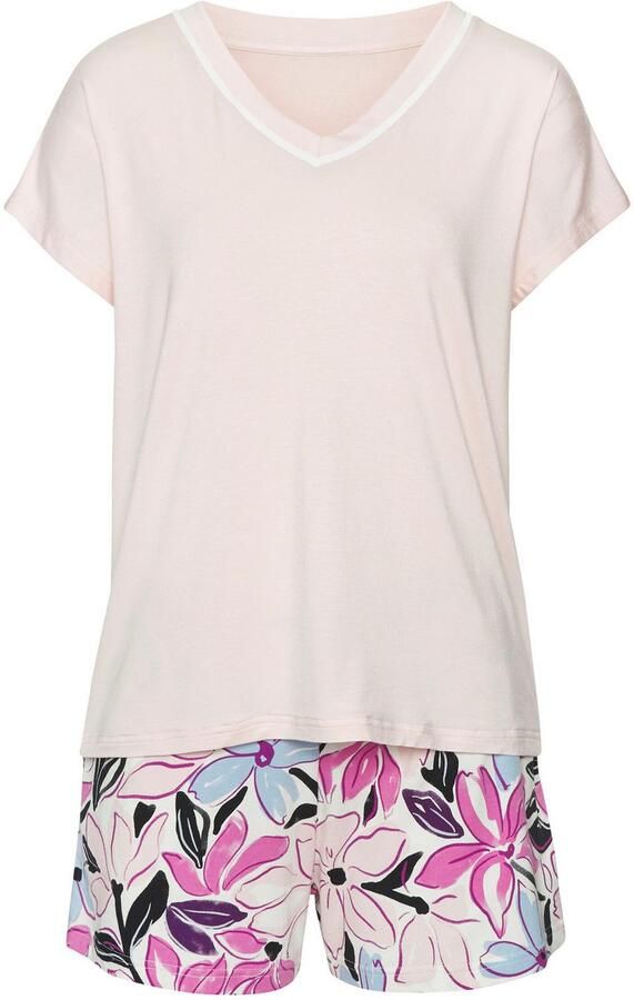 Lascana Shortama met mooie bloe print (2-delig) - Foto 5