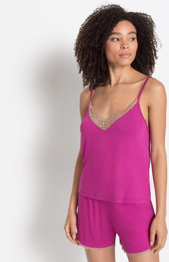 Lascana Shortama met mooie kantdetails (set 2-delig) - Foto 5