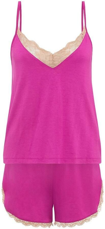 Lascana Shortama met mooie kantdetails (set 2-delig) - Foto 4