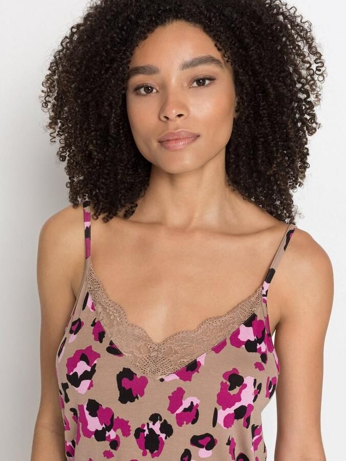 Lascana Shortama met mooie kantdetails (set 2-delig)