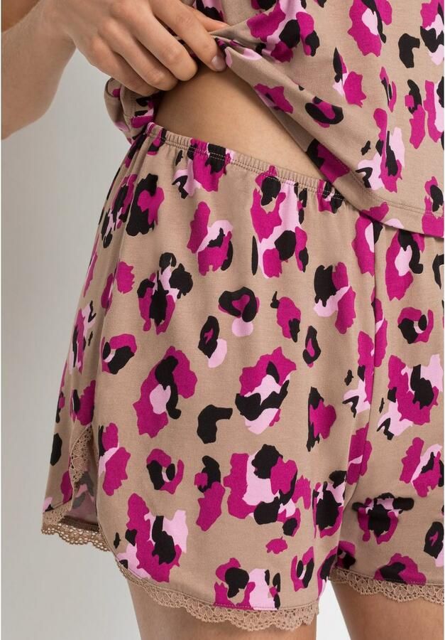 Lascana Shortama met mooie kantdetails (set 2-delig) - Foto 2