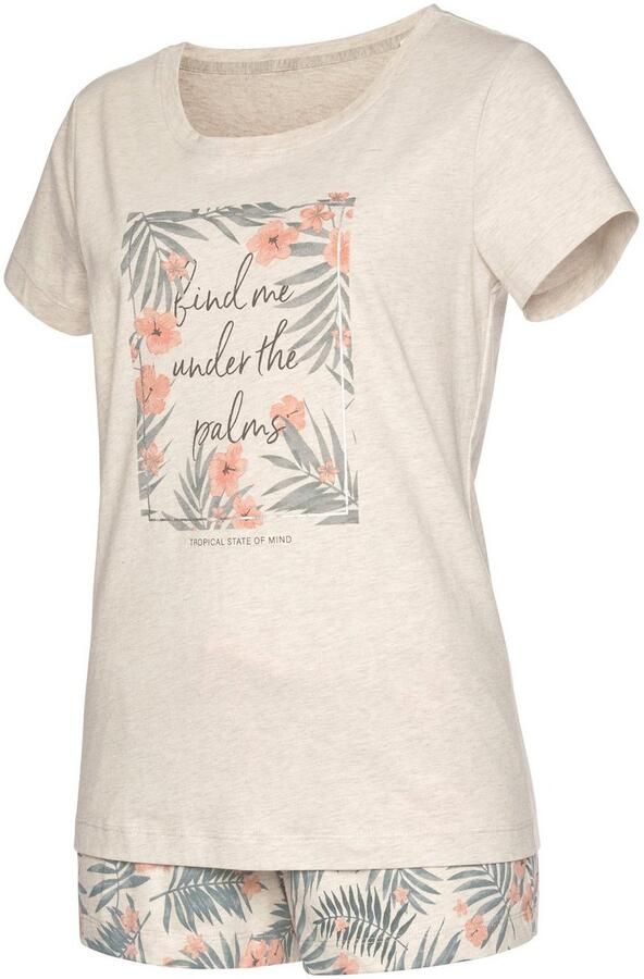 Lascana Shortama met statement-print (2-delig 1 stuk) - Foto 6