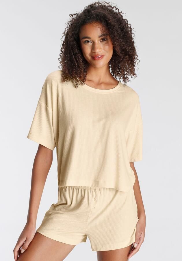 Lascana Shortama uit mooi ribmateriaal (set 2-delig) - Foto 3