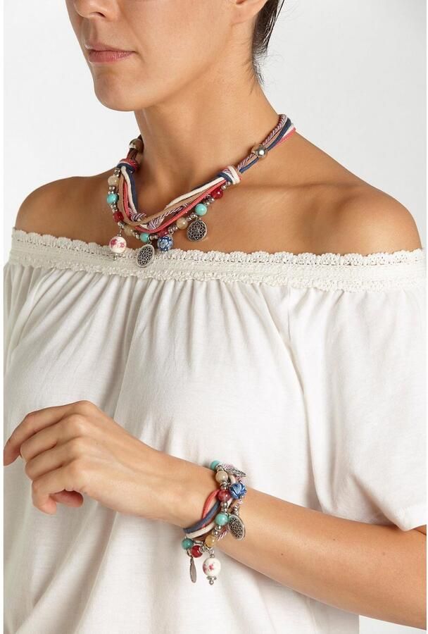 Lascana Sieradenset Charm armband en kettingen set - Foto 4