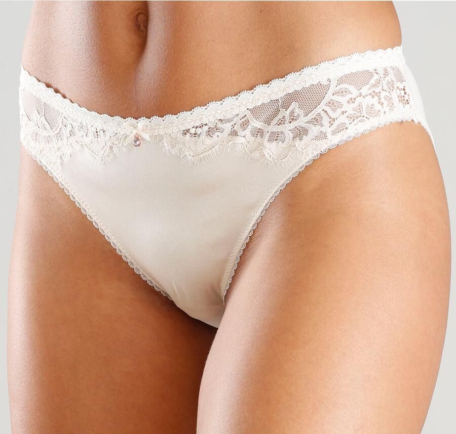 Lascana Slip Alana met hoog zijdegehalte en elegant kant - Foto 5