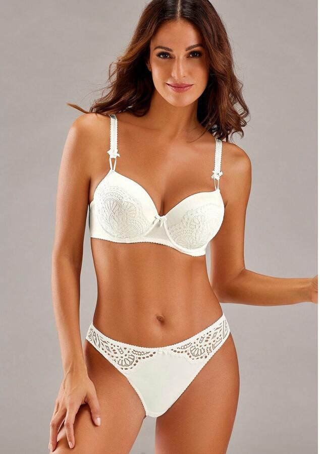 Lascana Bh met steuncups Aurora met beugel en van fijne kant dessous - Foto 5