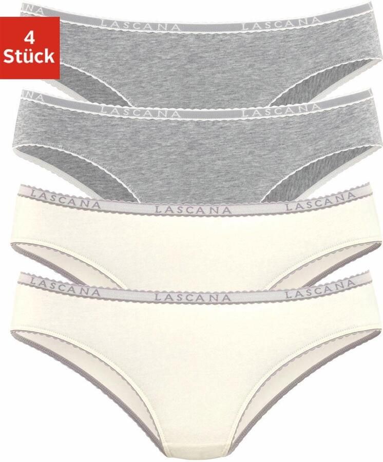 Lascana Slip elastische katoenkwaliteit (4 stuks Set van 4) - Foto 5