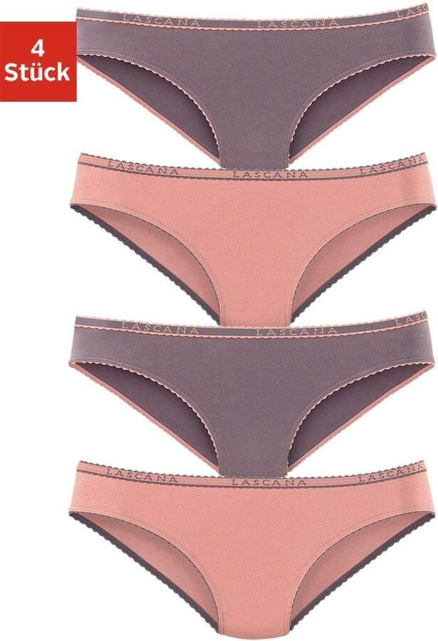 Lascana Slip elastische katoenkwaliteit (4 stuks Set van 4) - Foto 4