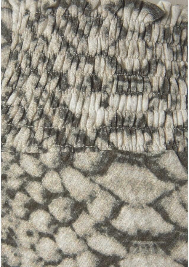 Lascana Strandbroek met all-over print in reptielen look en zakken 7 8 lengte jersey broek - Foto 2