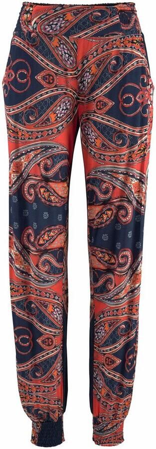 Lascana Strandbroek met paisley print en zakken lichtgewicht jersey broek elastisch - Foto 6
