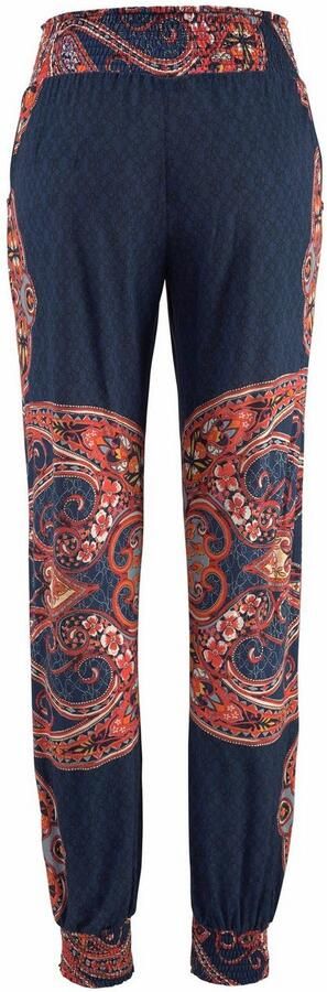 Lascana Strandbroek met paisley print en zakken lichtgewicht jersey broek elastisch - Foto 5