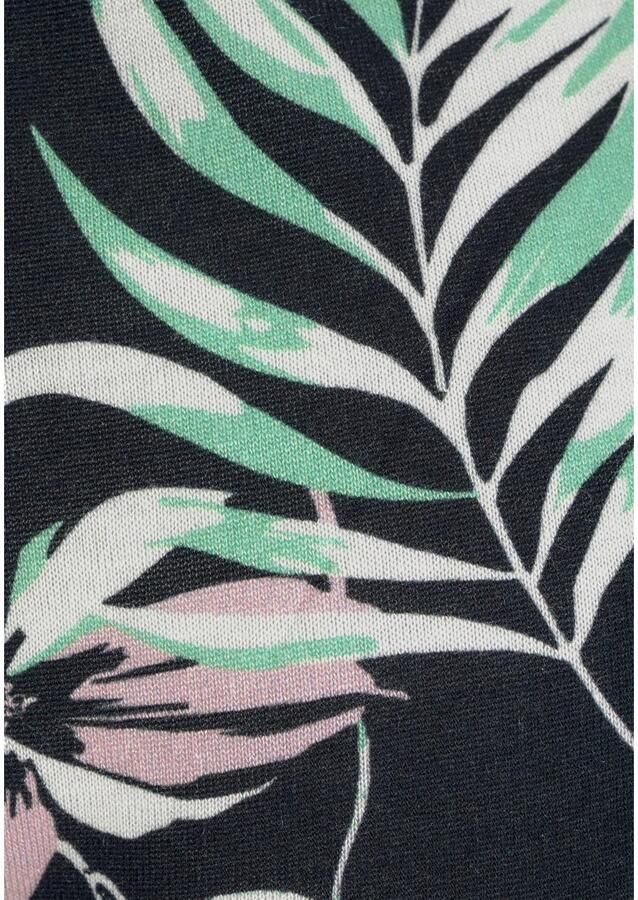 Lascana Strandbroek met tropische print en zakken jersey broek zomerbroek - Foto 4