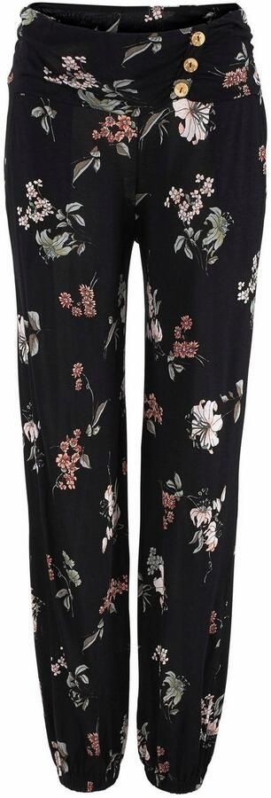 Lascana Strandbroek met zakken en sierknopen jersey broek elastisch - Foto 5