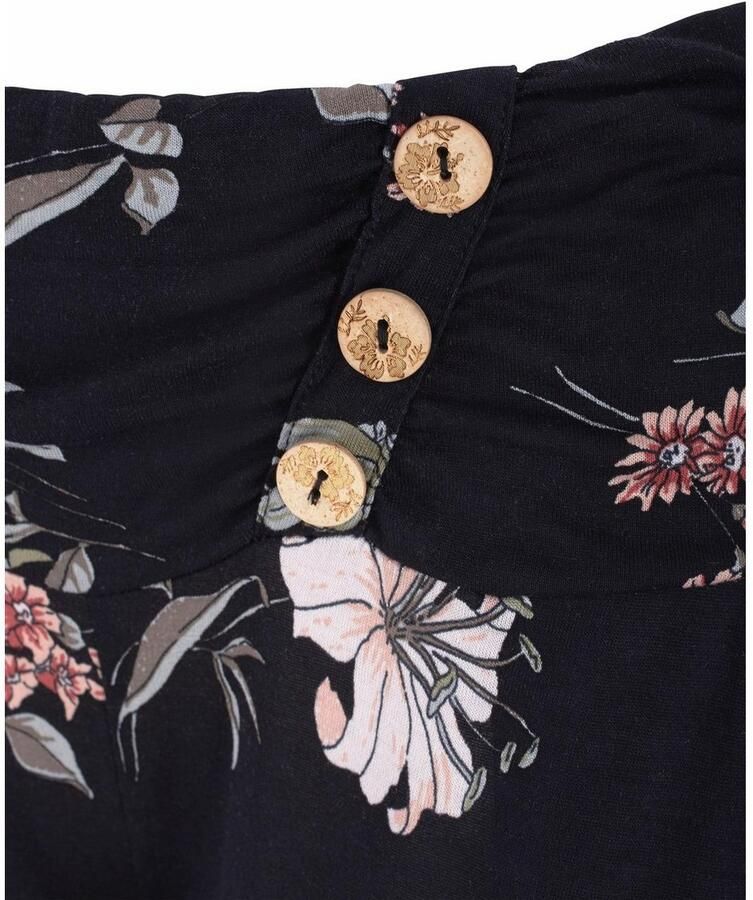 Lascana Strandbroek met zakken en sierknopen jersey broek elastisch