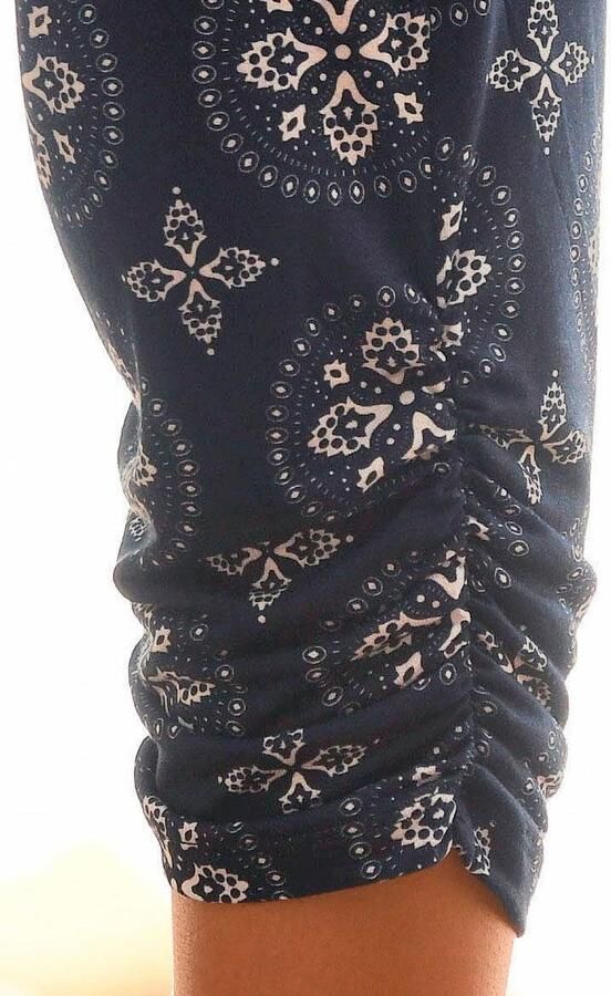 Lascana Strandcapri met all-over print en zakken 3 4 broek capribroek elastisch - Foto 4