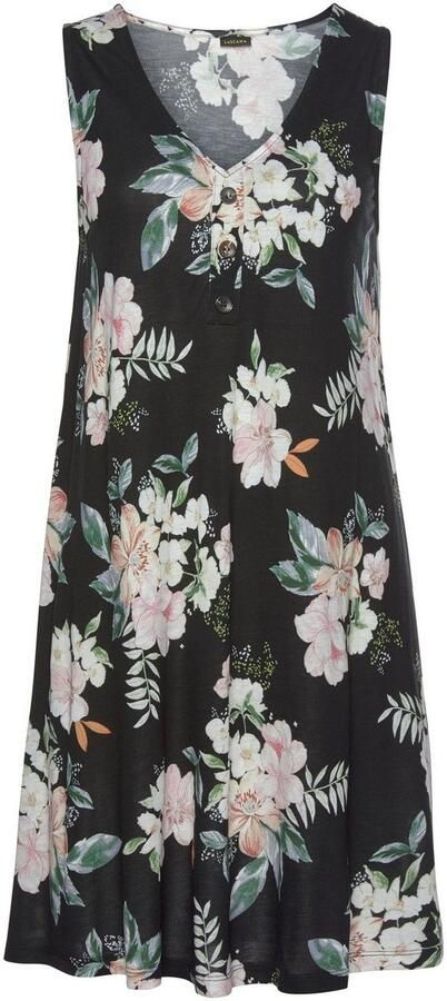 Lascana Strandjurk met bloemenprint mini jurk zomerjurk - Foto 4