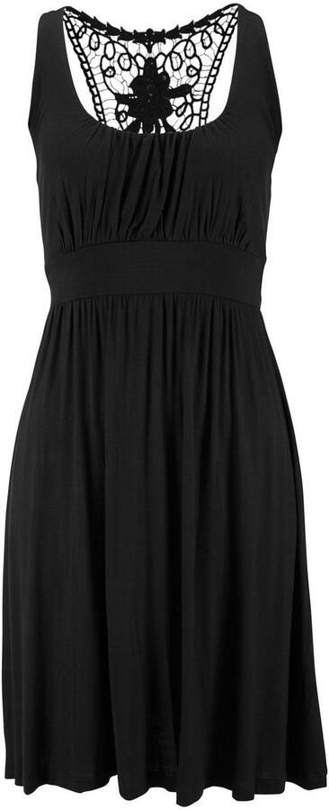 Lascana Strandjurk met kanten rug elastische zomerjurk kanten jurk - Foto 3