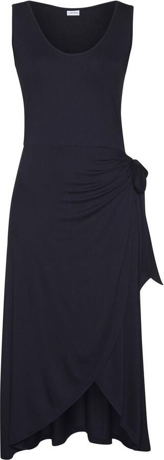 Lascana Strandjurk met rok in wikkel-look midijurk van jersey zomerjurk - Foto 7