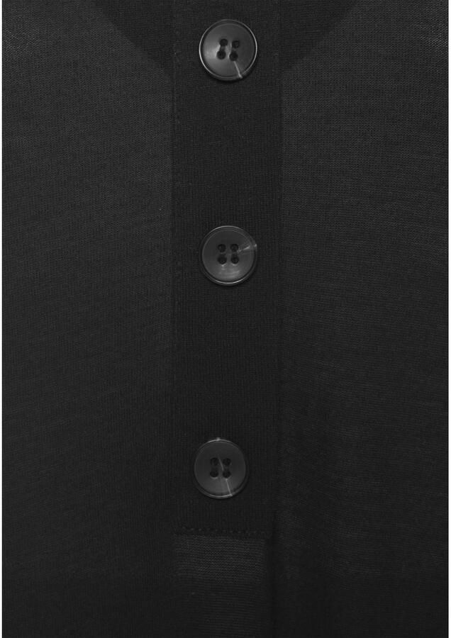 Lascana Strandjurk met sierknopen bij de hals korte zomerjurk jersey jurk - Foto 2