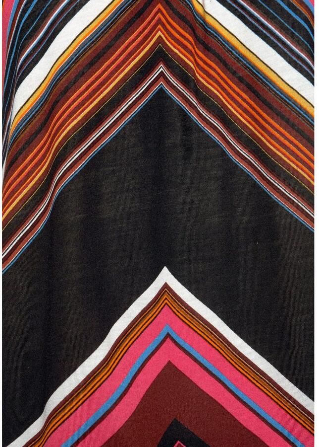 Lascana Strandjurk met zig-zag-patroon en verstelbare bandjes zomerjurk