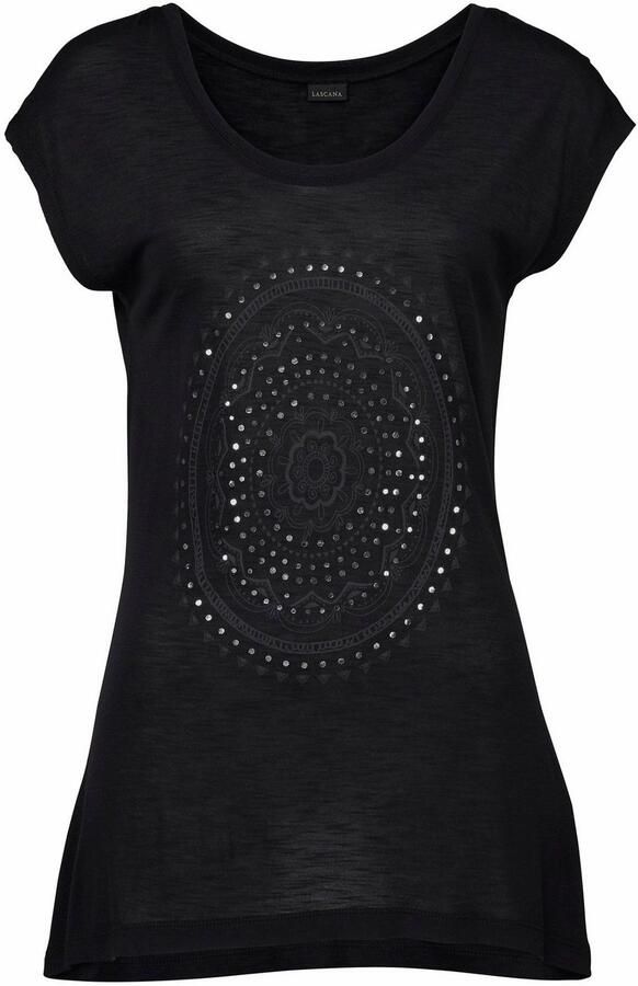 Lascana Strandshirt met print en glanzend effect etnische look casual - Foto 3