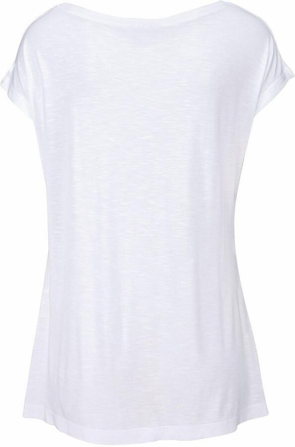 Lascana Strandshirt met print en glanzend effect etnische look casual - Foto 4