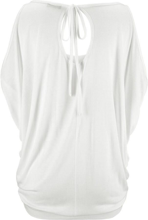 Lascana Strandshirt met schoudersplitten shirt met korte mouwen longshirt off-the-shoulder - Foto 8