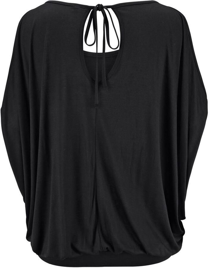 Lascana Strandshirt met schoudersplitten shirt met korte mouwen longshirt off-the-shoulder