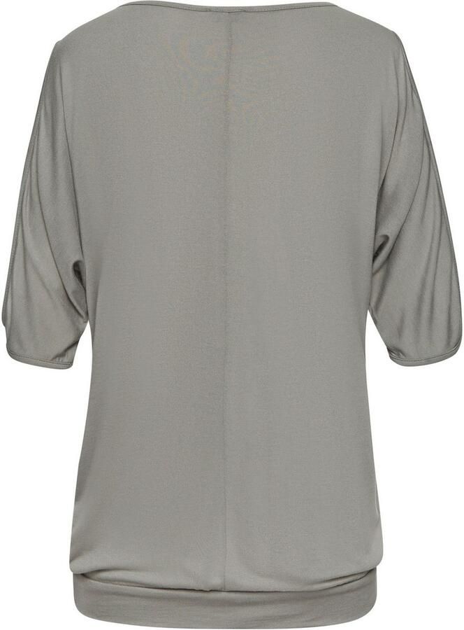 Lascana Strandshirt met splitten aan de mouwen shirt met korte mouwen off-the-shoulder - Foto 3
