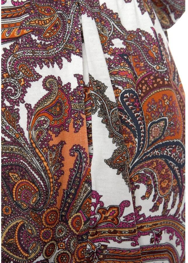 Lascana Strandshort met striklint en paisley print elastische tailleband korte broek - Foto 5