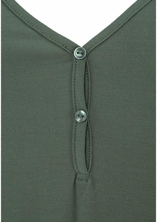 Lascana Strandtop met gedraaide bandjes en knoopsluiting elastische dametop